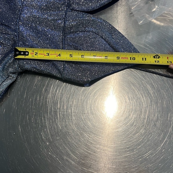 NWT Sherri Hill shimmery Blue party dress- fit and flare. Size 0 - Picture 14 of 14